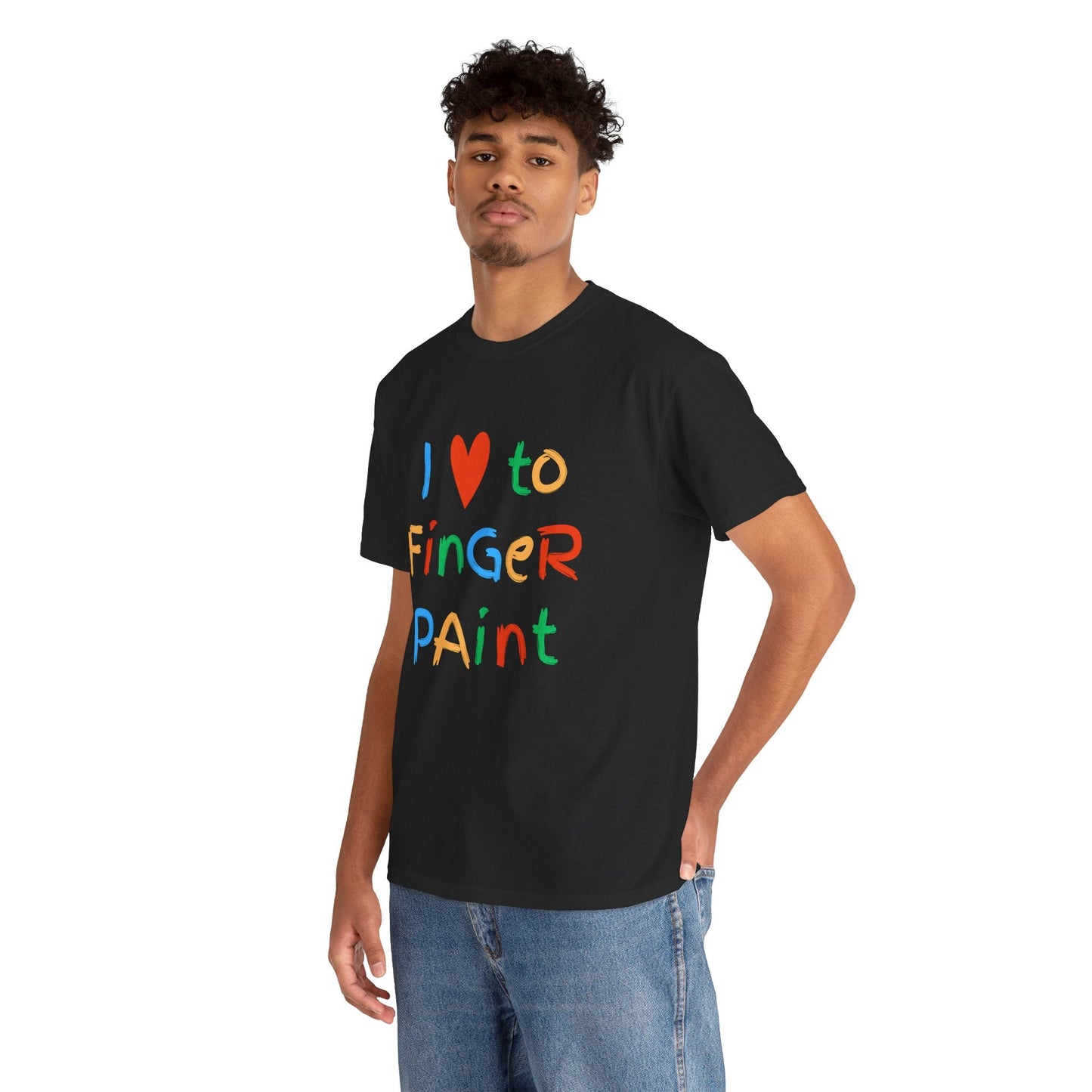 " I love to finger paint" Unisex shirt