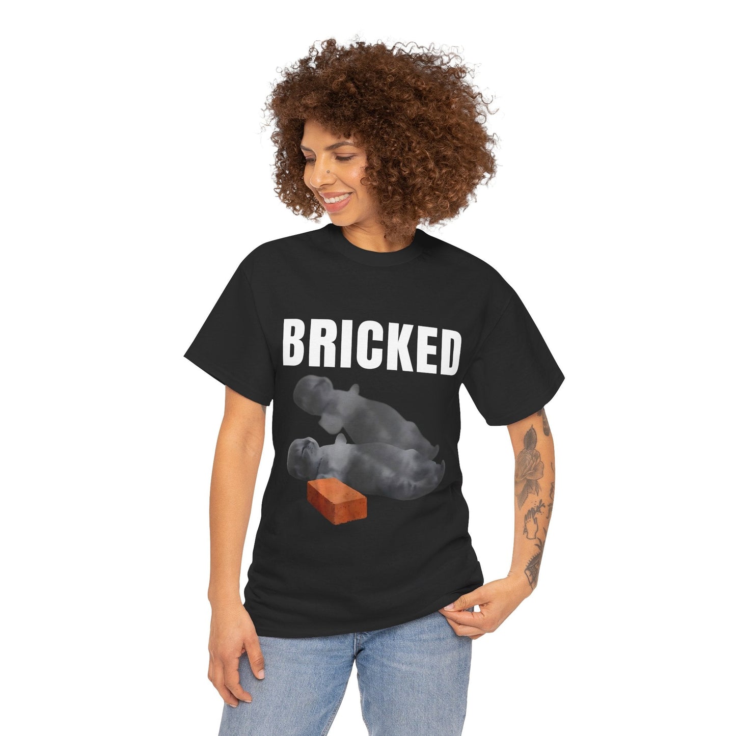 Bricked funny cat shirt