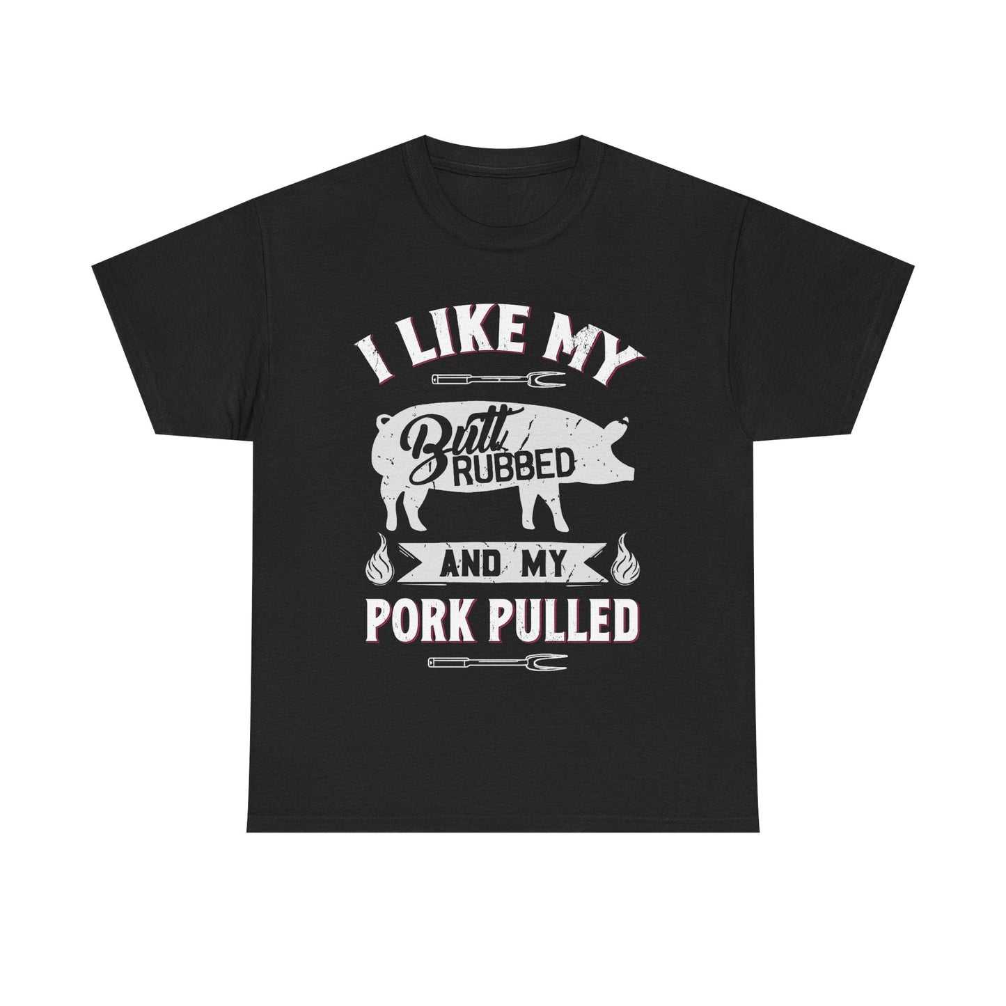 BBQ Lover's Cotton Tee - I Like My Butt Rubbed and My Pork Pulled, Gift for Grill Master, Funny BBQ Shirt, Unisex Cooking Apparel, [...]