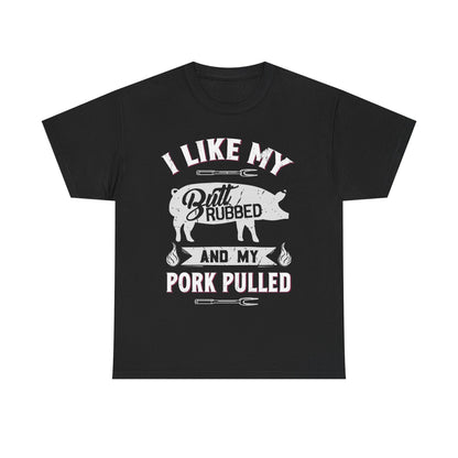 BBQ Lover's Cotton Tee - I Like My Butt Rubbed and My Pork Pulled, Gift for Grill Master, Funny BBQ Shirt, Unisex Cooking Apparel, [...]