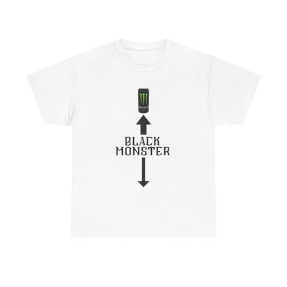 White/Black Monster  energy cotton Tee