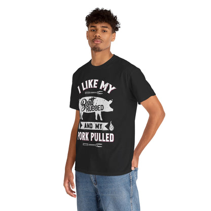 BBQ Lover's Cotton Tee - I Like My Butt Rubbed and My Pork Pulled, Gift for Grill Master, Funny BBQ Shirt, Unisex Cooking Apparel, [...]