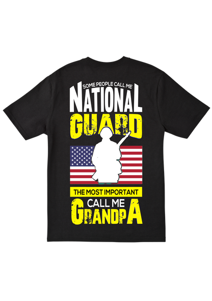 Some People Call Me National Guard T-Shirt – Proud Veteran Grandpa Gift
